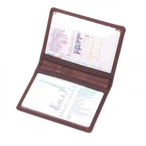 Кожаная обложка для прав автомобилиста