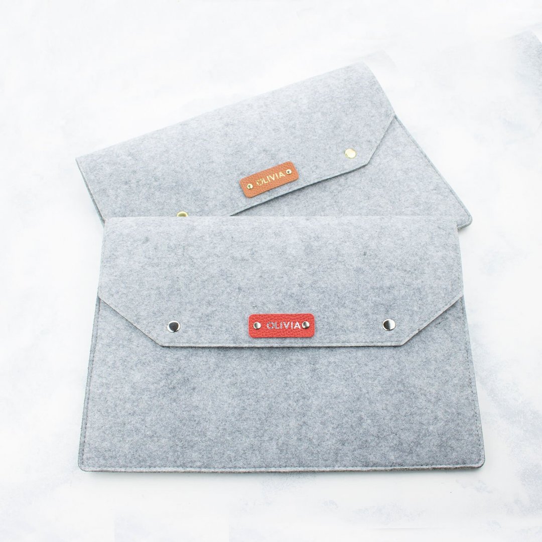 Папка именная А4 из фетра