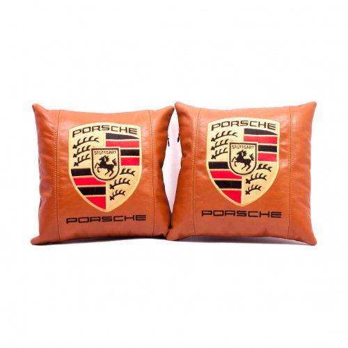 Кожаные подушки на заказ