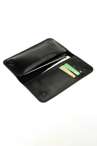 Кожаный чехол-кошелек для телефона до 6.7 дюймов