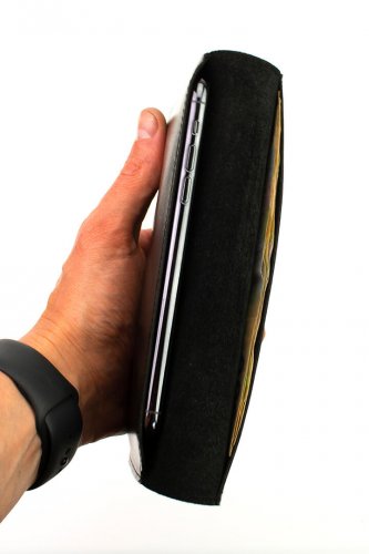 Кожаный чехол-кошелек для телефона до 6.7 дюймов