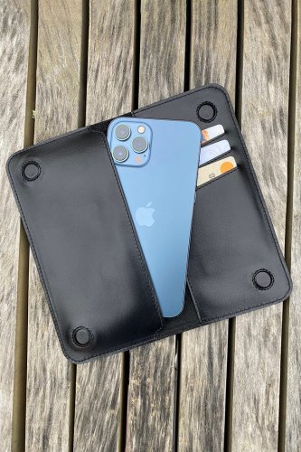 Кожаный чехол-кошелек для телефона до 6.7 дюймов