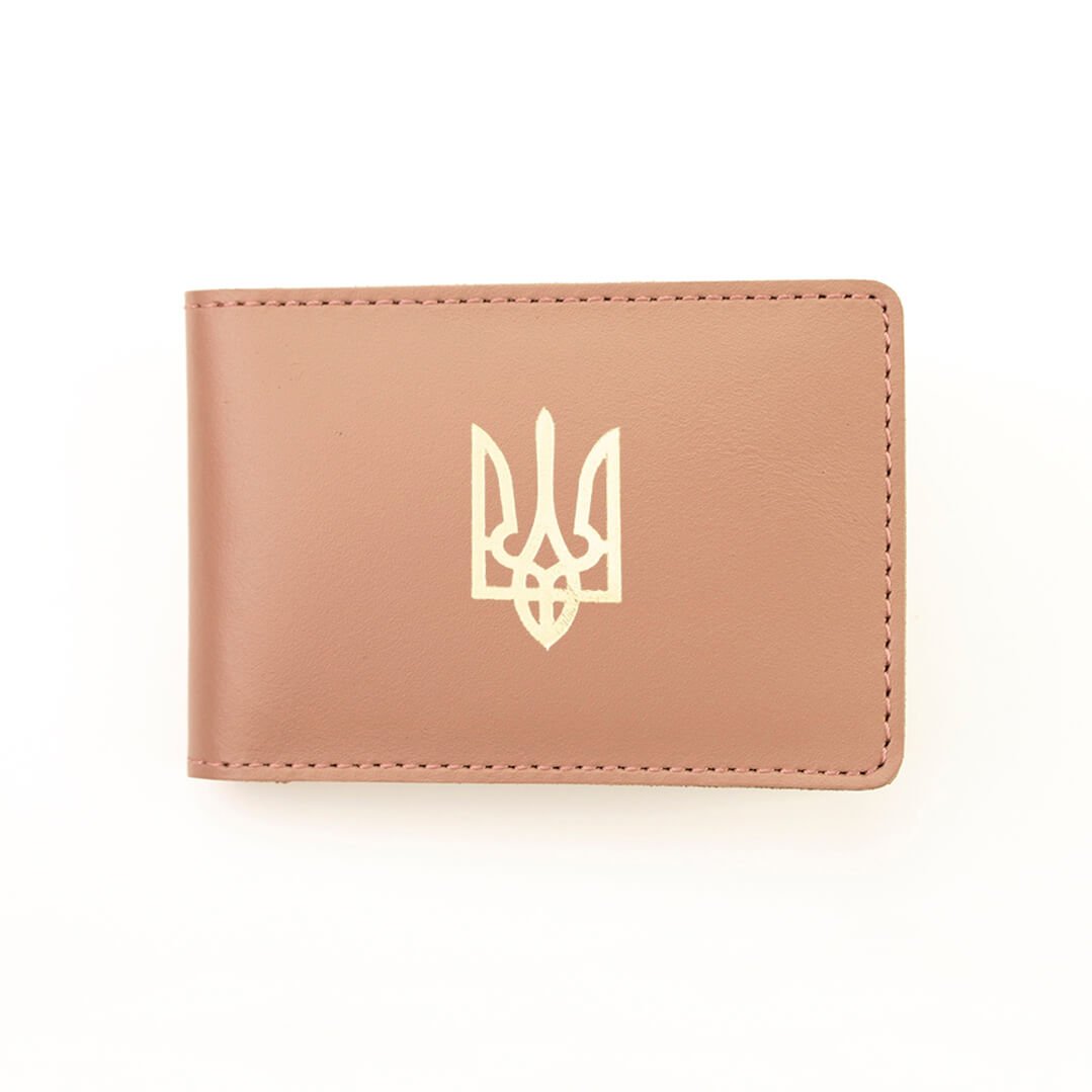 Обложка для удостоверения EGOS Тризуб Pink