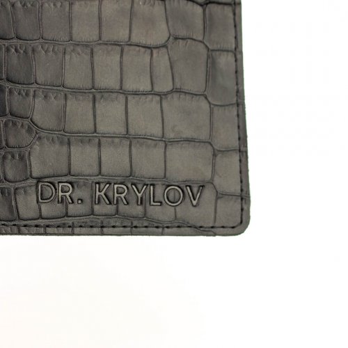 Портмоне холдер крокодил черный унисекс