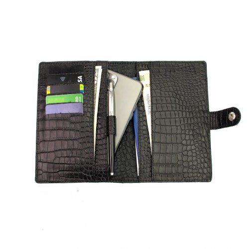 портмоне именное с отделом для телефона, паспорта, карточек денег